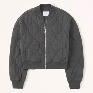 Abercrombie&Fitch grey bomber jacket